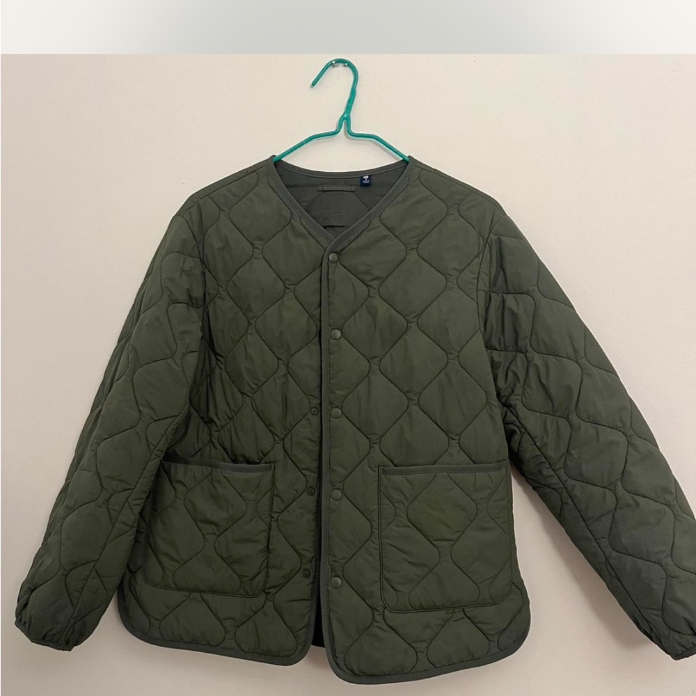 Uniqlo Quilted Green Jacket